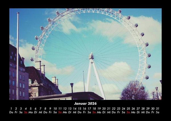 Produktbild: London 2026 Fotokalender DIN A3