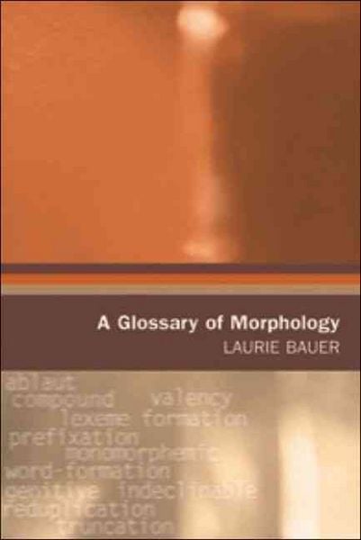 Produktbild: A Glossary of Morphology