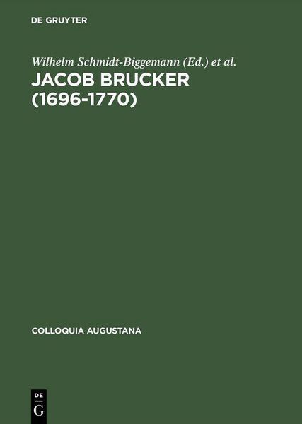 Produktbild: Jacob Brucker (1696-1770)