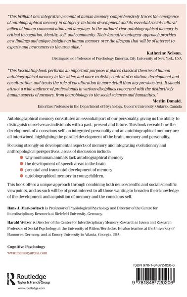 Produktbild: The Development of Autobiographical Memory