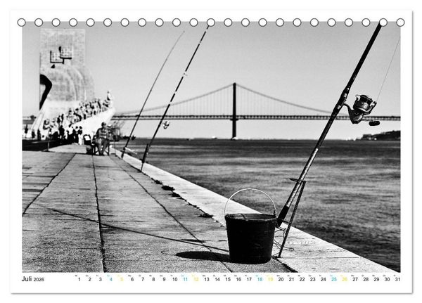Produktbild: Lissabon One Day (Tischkalender 2026 DIN A5 quer), CALVENDO Monatskalender