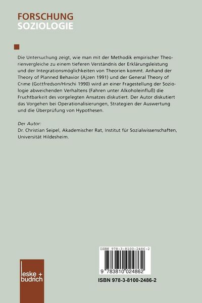 Produktbild: Strategien und Probleme des empirischen Theorienvergleichs in den Sozialwissenschaften