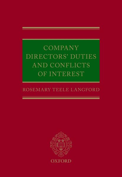 Produktbild: Company Directors' Duties and Conflicts of Interest