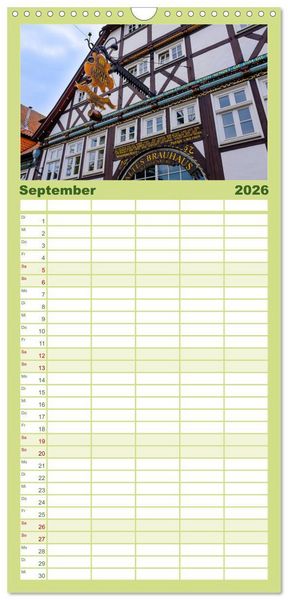 Produktbild: Familienplaner 2026 - Ein Blick auf Lippstadt mit 5 Spalten (Wandkalender, 21 x 45 cm) CALVENDO