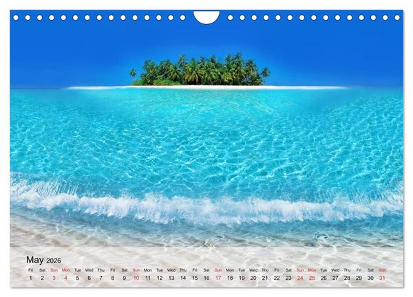 Produktbild: French Polynesia Paradise in the South Pacific (Wall Calendar 2026 DIN A4 landscape), CALVENDO 12 Month Wall Calendar