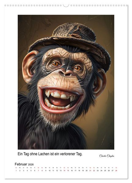Produktbild: Jeden Tag ein L&auml;cheln (Wandkalender 2026 DIN A2 hoch), CALVENDO Monatskalender