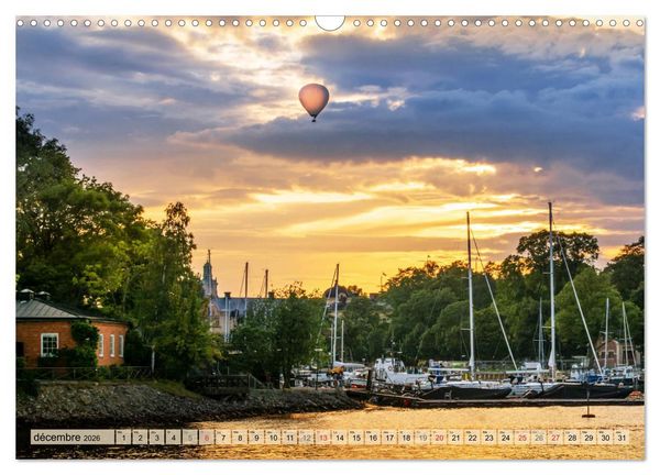 Produktbild: Stockholm - Vues maritimes (Calendrier mural 2026 DIN A3 vertical), CALVENDO calendrier mensuel