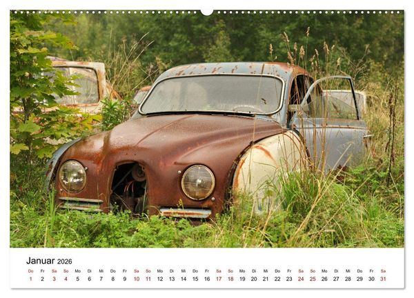 Produktbild: Rostende Legenden (hochwertiger Premium Wandkalender 2026 DIN A2 quer), Kunstdruck in Hochglanz