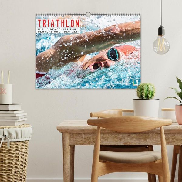 Produktbild: Triathlon: Mit Leidenschaft zur pers&ouml;nlichen Bestzeit (Wandkalender 2027 DIN A3 quer), CALVENDO Monatskalender