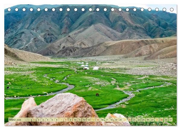 Produktbild: Reise durch Asien - Mongolei (Tischkalender 2026 DIN A5 quer), CALVENDO Monatskalender