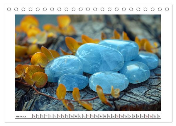 Produktbild: Shining Semi-Precious Stones (Desk Calendar 2026 DIN A5 landscape), CALVENDO 12 Month DeskCalendar