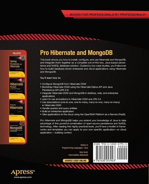 Produktbild: Pro Hibernate and MongoDB