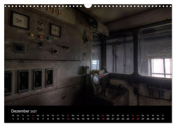 Produktbild: Verlassene Orte - Die Lokomotivwerkstatt (Wandkalender 2027 DIN A3 quer), CALVENDO Monatskalender