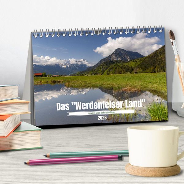 Produktbild: Werdenfelser Land (Tischkalender 2026 DIN A5 quer), CALVENDO Monatskalender