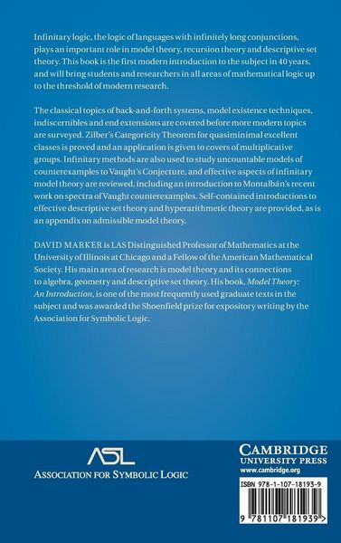 Produktbild: Lectures on Infinitary Model Theory