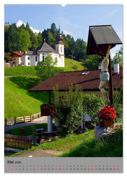 Produktbild: Wundersch&ouml;nes Berchtesgadener Land (Wandkalender 2026 DIN A2 hoch), CALVENDO Monatskalender