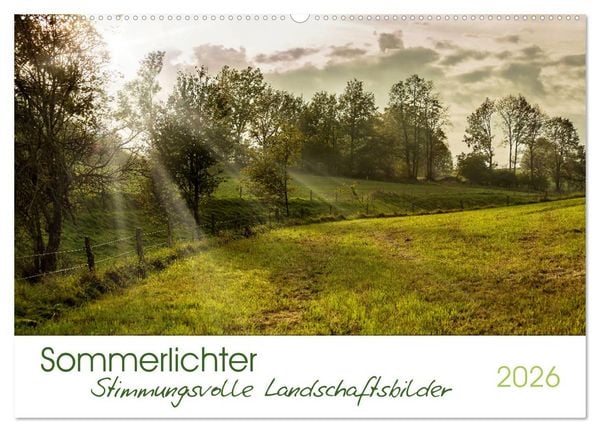 Produktbild: Sommerlichter - Stimmungsvolle Landschaftsbilder (Wandkalender 2026 DIN A2 quer), CALVENDO Monatskalender