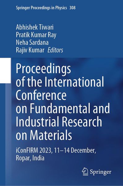 Produktbild: Proceedings of the International Conference on Fundamental and Industrial Research on Materials