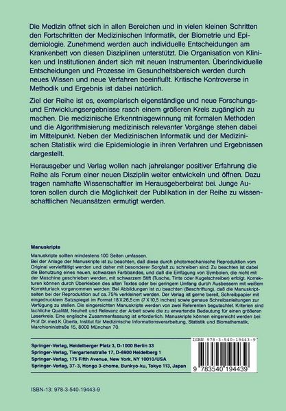 Produktbild: Medizinische Informationsverarbeitung und Epidemiologie im Dienste der Gesundheit
