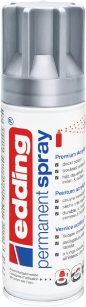 Produktbild: 5200 Permanent Spray, silber matt, 200ml Premium Acryllack