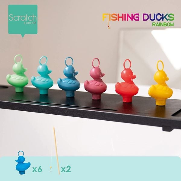 Produktbild: Angelspiel Enten bunt (Kinderspiel)