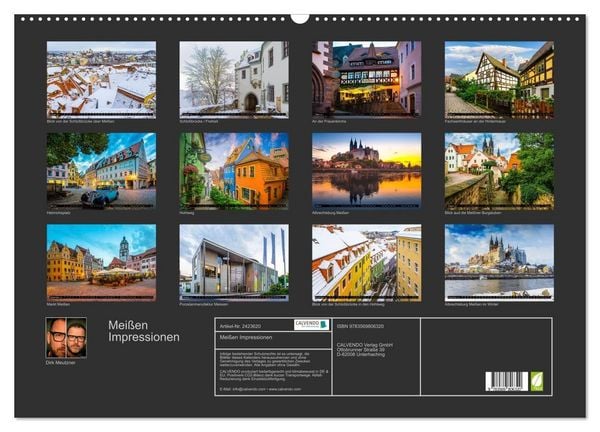 Produktbild: Mei&szlig;en Impressionen (Wandkalender 2027 DIN A2 quer), CALVENDO Monatskalender