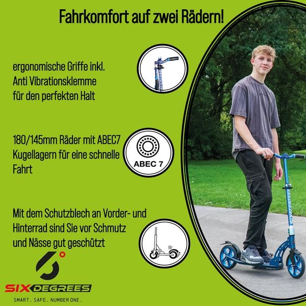 Produktbild: SIX DEGREES Alu Scooter Junior 180/145