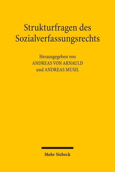 Produktbild: Strukturfragen des Sozialverfassungsrechts