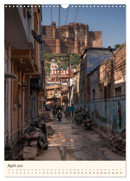 Produktbild: Stra&szlig;enleben in Rajasthan (Wandkalender 2027 DIN A3 hoch), CALVENDO Monatskalender