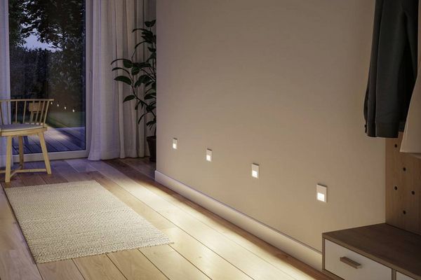 Produktbild: Paulmann 80002 LED Wandeinbauleuchte Tsaro eckig 80x36mm Wandeinbauleuchte LED 1 W Wei&szlig; (matt)