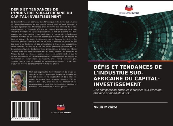 Produktbild: D&eacute;fis Et Tendances De L'industrie Sud-Africaine Du Capital-Investissement