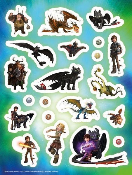 Produktbild: Dragons: Der gro&szlig;e Glow-in-the-Dark-Stickerspa&szlig;