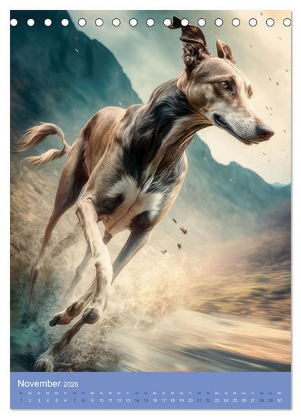 Produktbild: Hunde mit Temperament (Tischkalender 2026 DIN A5 hoch), CALVENDO Monatskalender