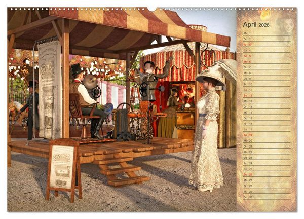 Produktbild: Steampunk Carnival (Wandkalender 2026 DIN A2 quer), CALVENDO Monatskalender