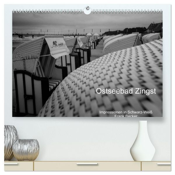 Produktbild: Ostseebad Zingst - Impressionen in Schwarz-Wei&szlig; (hochwertiger Premium Wandkalender 2027 DIN A2 quer), Kunstdruck in Hochglanz