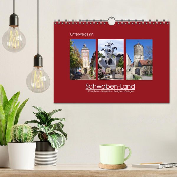 Produktbild: Unterwegs im Schwaben-Land (Wandkalender 2026 DIN A4 quer), CALVENDO Monatskalender