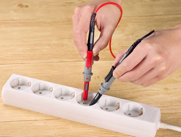 Produktbild: VOLTCRAFT MS-4PS Sicherheits-Messleitung 4 mm Sicherheits-Stecker Pr&uuml;fspitze 1.00 m Schwarz, Rot 1 St.