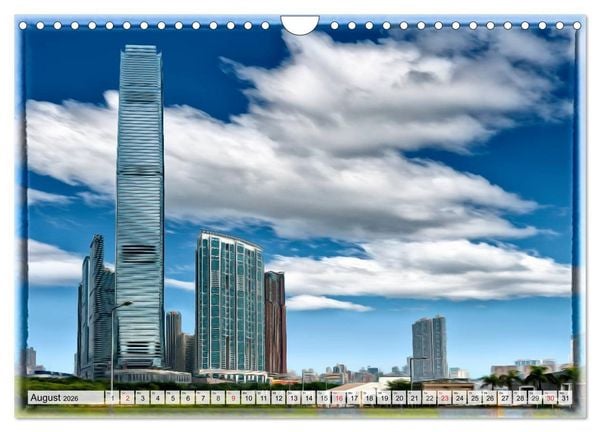 Produktbild: Hongkong, die pulsierende Metropole (Wandkalender 2026 DIN A4 quer), CALVENDO Monatskalender