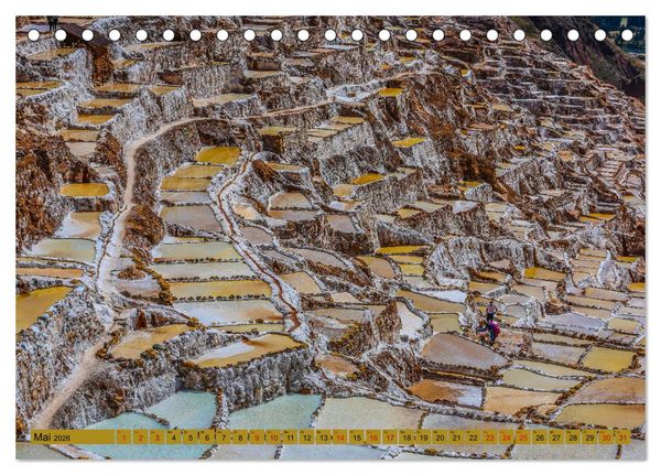 Produktbild: Urlaub in Peru (Tischkalender 2026 DIN A5 quer), CALVENDO Monatskalender
