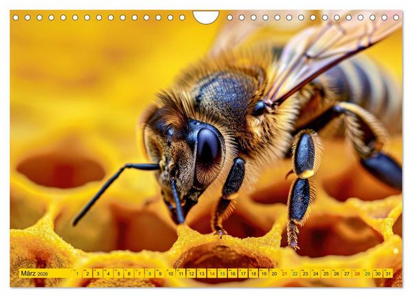 Produktbild: HONIG - fl&uuml;ssiges Gold (Wandkalender 2026 DIN A4 quer), CALVENDO Monatskalender