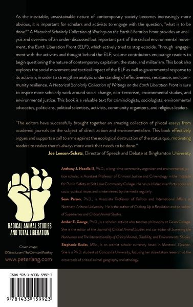 Produktbild: A Historical Scholarly Collection of Writings on the Earth Liberation Front