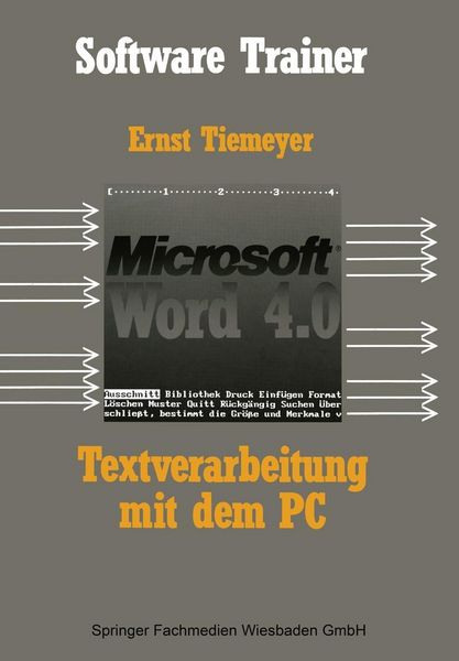 Produktbild: Textverarbeitung mit Microsoft Word 4.0 auf dem PC