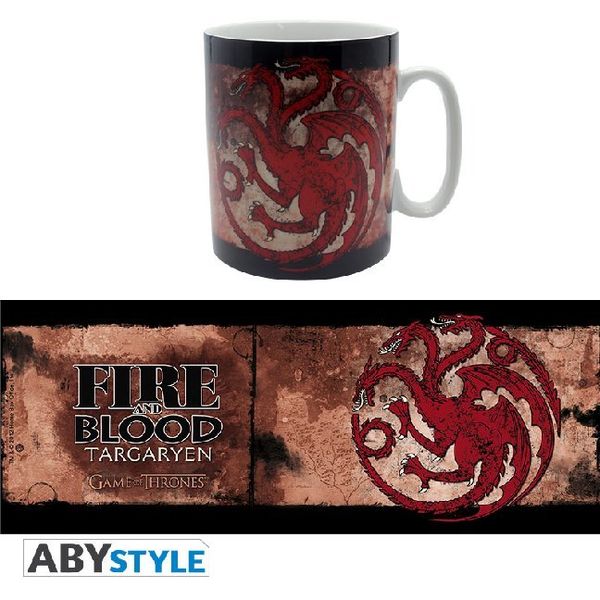 Produktbild: ABYstyle - Game of Thrones - Targaryen 460 ml Tasse