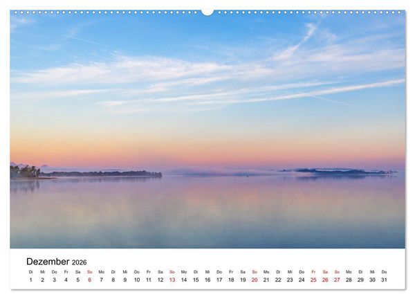 Produktbild: Traumhafter Chiemsee - eine kalendarische Reise (Wandkalender 2026 DIN A2 quer), CALVENDO Monatskalender