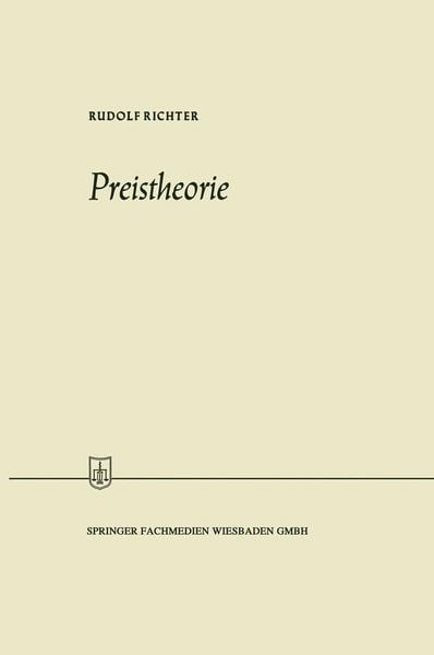 Produktbild: Preistheorie