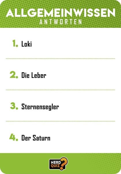 Produktbild: Nerd Quiz - das Kartenspiel