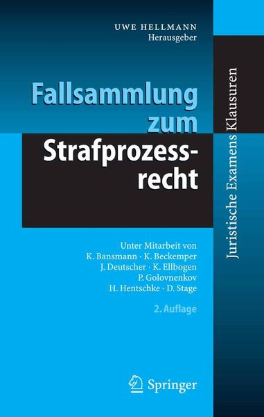 Produktbild: Fallsammlung zum Strafprozessrecht