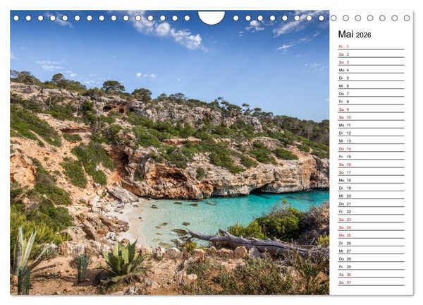 Produktbild: Mallorca - Str&auml;nde im S&uuml;dosten (Wandkalender 2026 DIN A4 quer), CALVENDO Monatskalender