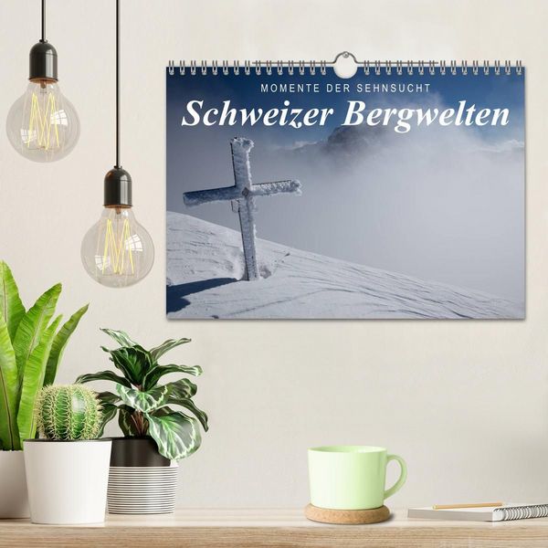 Produktbild: Momente der Sehnsucht: Schweizer Bergwelten (Wandkalender 2027 DIN A4 quer), CALVENDO Monatskalender