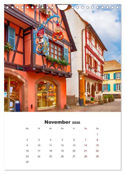 Produktbild: Eguisheim - Postkartenidylle (Wandkalender 2026 DIN A4 hoch), CALVENDO Monatskalender